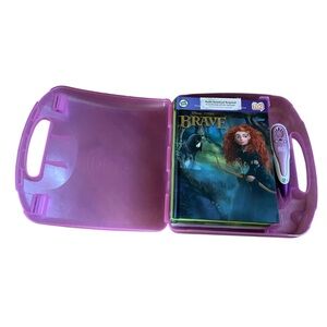 Leapfrog Tag Lot 11 Books Brave Tinkerbell Olivia Frogs Stylus Pen Pink Case